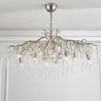 China Living Room Dining Room Lamps Contemporary Crystal Chandelier Tree Branch Led Chandelier Luxury for sale