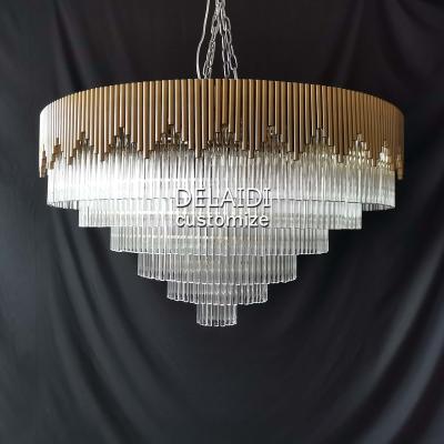 China Modern Crystal Chandelier Contemporary Wedding Hall Entrance Crystal Pendant Light Crystal Chandelier for sale