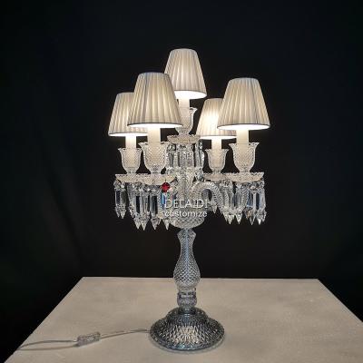 China French style modern lights crystal crystal table lamp for living room dining room decoration for sale