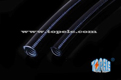 China el conducto flexible acanalado PVC gris/del negro cubrió el tubo flexible de acero galvanizado eléctrico en venta