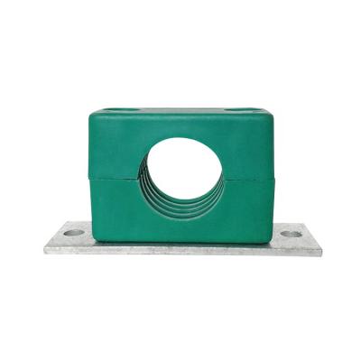 China Lightweight Green Plastic Pipe Clamp Pipe Clip Fittings for sale