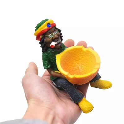 China JUJI 2022 style Jamaican sexy resin ashtray of American wholesale custom high quality funny smoke accessories for sale