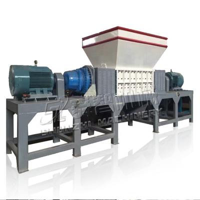 China Strong Double Shaft Pallet Shredder Machine Nonwoven Fabric Recycling Shredding en venta