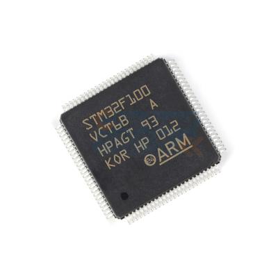 China New Standard Original IC STM32F100VC Integrated Circuits Chip STM32 Mainstream MCU LQFP100 14x14x1.4 mm STM32F100VCT6B for sale