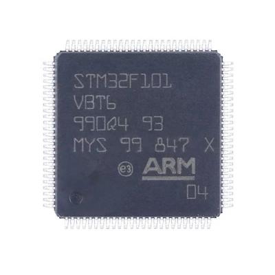 China New Standard Original IC STM32F101VB Integrated Circuits Chip STM32 Mainstream MCU LQFP100 14x14x1.4 mm STM32F101VBT6 for sale