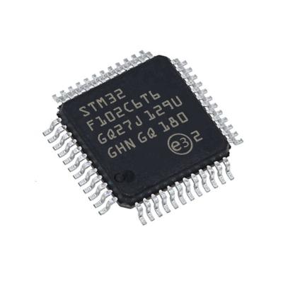 China New Standard Original IC STM32F102C6 Integrated Circuits Chip STM32 Mainstream MCU LQFP48 7x7x1.4 mm STM32F102C6T6ATR for sale