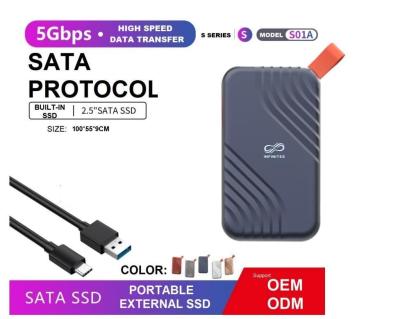 China Draagbare externe SSD-stick SATA 5 Gbps Ngff En Nvme Interface Aanpasbaar Te koop