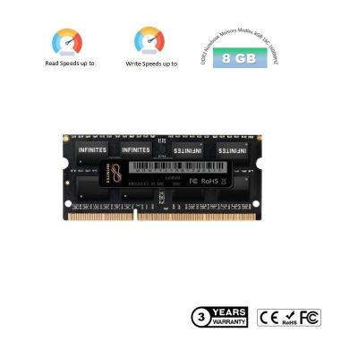 China Black Gaming Laptop Memoria RAM 204 Pin DDR3 Laptop RAM 8gb 1600mhz for sale