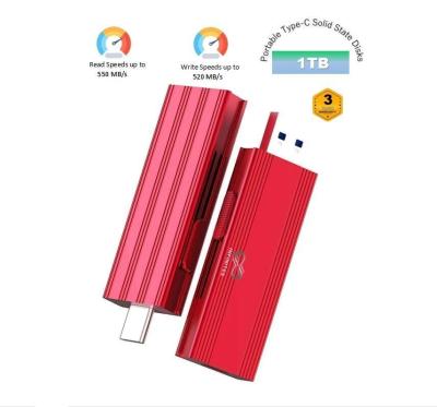 China Infinites Portable Type-C Solid State Disks Sk USB 3.2 Flash Drive Biedt een leessnelheid tot 550MB/S en een schrijfsnelheid van 520MB/S 128GB SSD Te koop