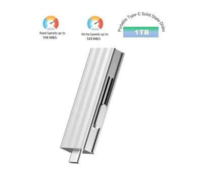 Chine Disque d'état solide portable de type C Sk USB 3.2 Flash Drive Fournit une vitesse de lecture allant jusqu'à 550 MB/S et une vitesse d'écriture de 520 MB/S 1TB à vendre