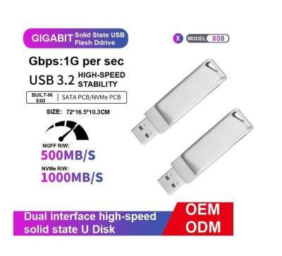 China Efficient 2tb Usb C Flash Drive Read Speed Of Up To 550MB/S And A Write Speed Of 520MB/S for sale