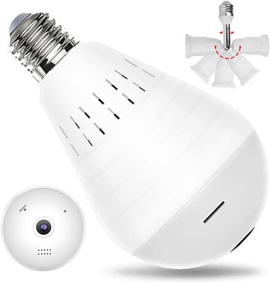 China Home/Workshop/School/Store iCsee APP 960P VR LED wireless bulb light bulb wifi panorama camera light bulb 360 camera indoor security system for sale