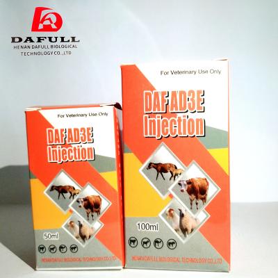 Chine Injection animale 100ml/500ml de la vitamine AD3E de bétail de gain de poids de médecine de volaille à vendre