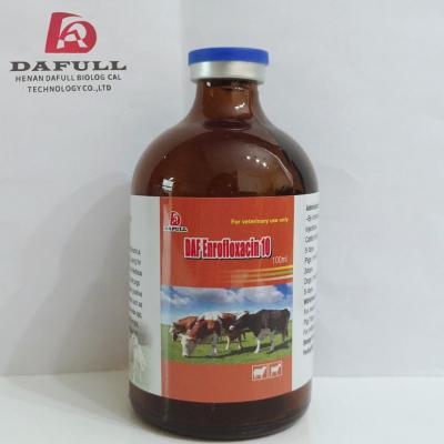 China Veterinär-Einspritzungs-Mundlösung 50ml 100ml Enrofloxacin 10% für Geflügel-Gebrauch zu verkaufen