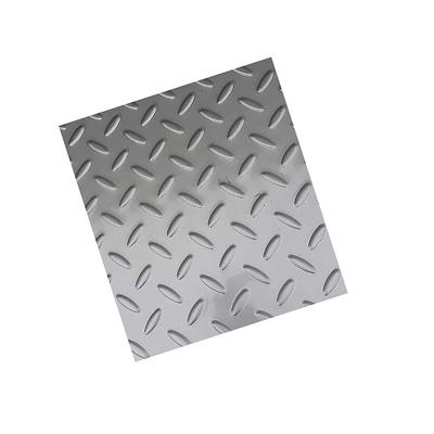 China Hot Selling Price Ss304 316 Stainless Steel Sheet Checkered Embossed Plate Chinese Construction Ex-factory for sale