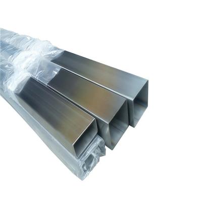 China Rectangular construction stainless steel pipe hairline surface 201 stainless steel 316 square tube 202 304 stainless steel square pipe for sale