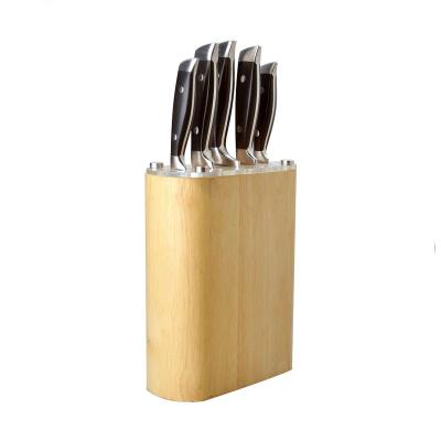 China 2021 viable new double forged kitchen knife set with block for sale