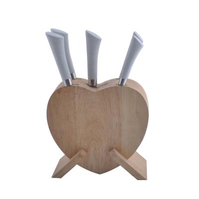 China 2021 New 5pcs Viable Heart Knife Stunning Set For Kitchen for sale