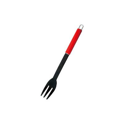 China Yangjiang Sustainable Supplier Nylon Cooking Tool Plastic Turning Fork With PP Handle for sale