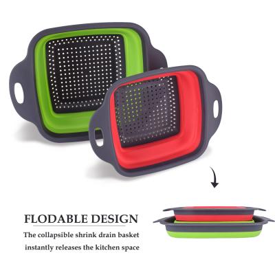 China 2021 Sustainable Kitchen Plastics Collapsible Collapsible Balancing Colanders for sale