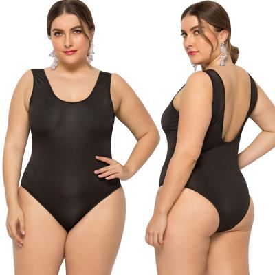 China New 2021 Hot Sale Pure Color Halterneck Breathable Plus Size Woman Wholesale Sexy Swimwear Ladies One Piece Bikini Swimwear for sale