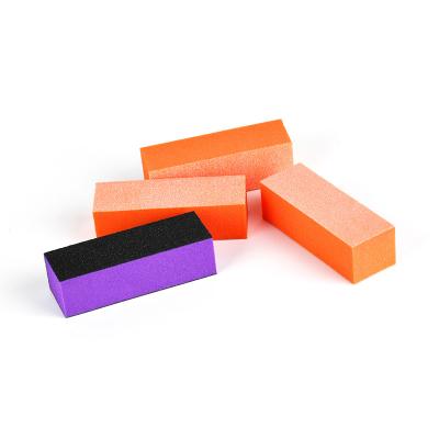 China Nail Salon 500 Pcs / Case Disposable 3 Ways Nail Buffer Professional 3 Sides Sanding Block For Nail Beauty Salon for sale