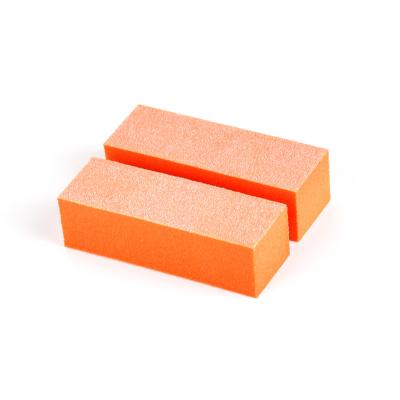 China Nail Salon 500 Pcs / Case Professional 3 Sides Nail Sponge Block Disposable Sanding Block 3 Ways Nail Pad for sale