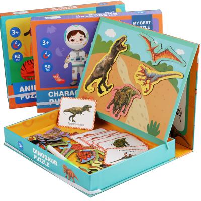 China Cartoon Toy 3D Puzzle Customized Magnetic Children's Toys Children's Puzzle Animal DIY Cartoon Animal Game for Children Unisex for sale