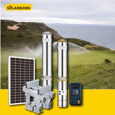 China Solarborn Borehole Full Power Submersible Irrigation Kit Long Lifespan Solar Water Pump For Agriculture for sale