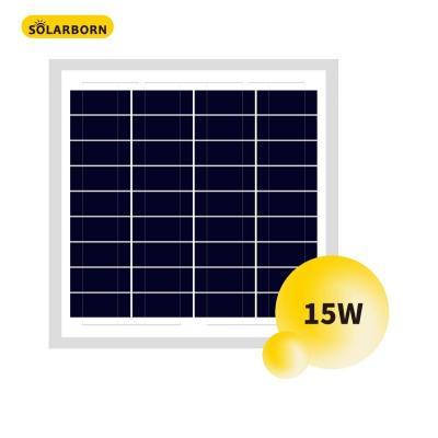 China Home solares costos poly paneles 15w Solarborn solar panel for home for sale