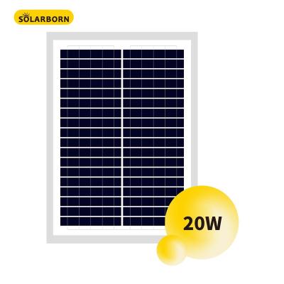 China Solarborn poly solar panels 20w costos solares home panel for home for sale