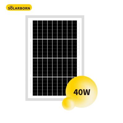 China Home solares costos poly paneles 40w Solarborn solar panel for home for sale