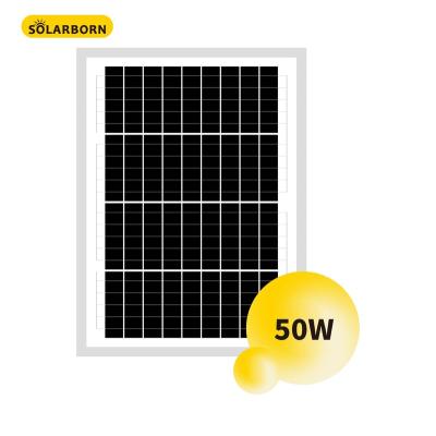 China Solarborn poly solar panels 50w costos solares home panel for home for sale