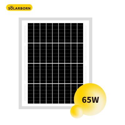 China Home solares costos poly paneles 65w Solarborn solar panel for home for sale