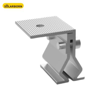 China Waterproof Metal Roof Clamp Steel Structure Panel Accessories Solarborn Solar Mounting System for sale