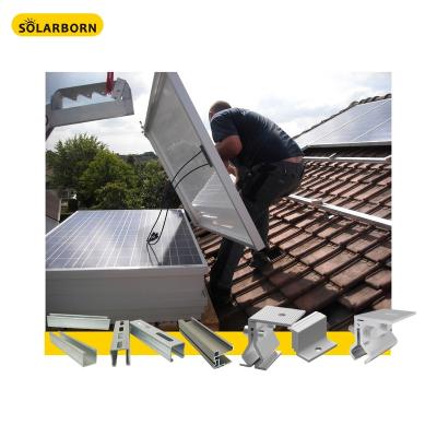 China Waterproof Outdoor Metal Roof Clamp Steel Structure Panel Panel Accessories Solarborn Solar Mounting System for sale