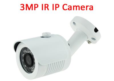 China 3MP Waterproof Outdoor Poe IP Camera Infrared , Mini Bullet Security Camera Onvif for sale