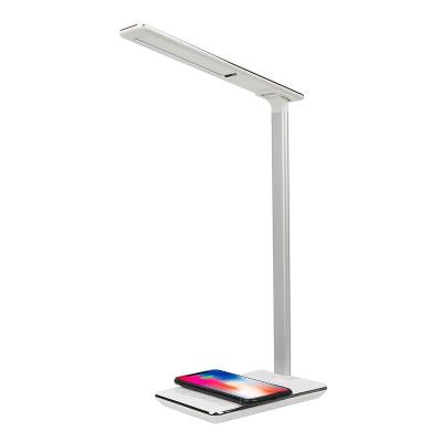 China Modern wireless charger led desk lamp fashionable led table lamp reading lamp with USB for sale