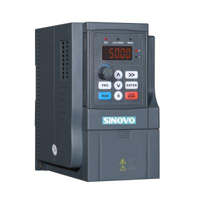 China single phase 220V and 380V 3 phase converter 1.5kw 2.2ke ac motor drive inverter 50hz 60hz vfd 145*110*125 for sale