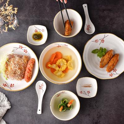 China Disposable Manufacturer Hotel Restaurant Custom Ceramic Tableware, Luster Surface Tableware Sets Porcelain for sale