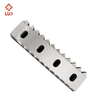 China 396mm Professional Customized Plastic Recycling Granulator Plastic Recycling Serrated Blade for sale