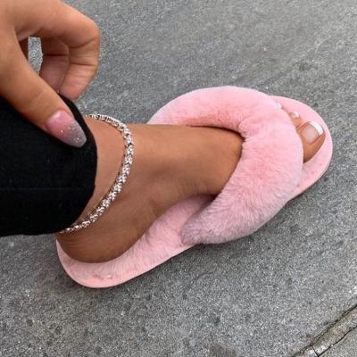 China Casual Bling Diamond Tennis Chain Ankle Bracelet Crystal Rhinestone Foot Chain Anklets for sale