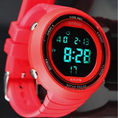 China Wholesale Day/Date LED Wrist Watch Silicone Student Electronic Sports Watch for sale