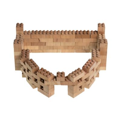 China Building Toy 2022 Environmentally Friendly STEM Solid Wooden Castle Building DIY Toy For Children XYT1158 for sale