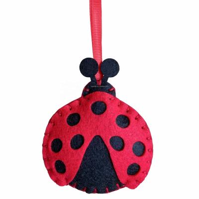 China DIY NONE-TOXIC KIT ECO-FRIENDLY FELT ANIMAL LADYBUG READY FOR STITCH TO LEARN TO SEW ART AND CRAFTING FOR KIDS for sale