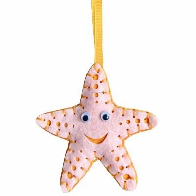 China ECO-FRIENDLY NONE-TOXIC KIT ANIMAL FELT STARFISH Educational DIY READY TO STITCH TO LEARN TO SEW ART AND CRAFTING FOR KIDS for sale