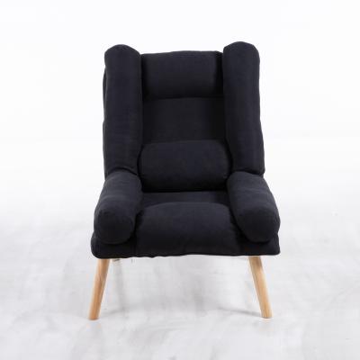 China Hot Selling Online Luxury Wooden Chair Sofa Deck Chair Comfortable Black (Height) 2021 New Adjustable Upholstery Durable For Living Room Balcany for sale