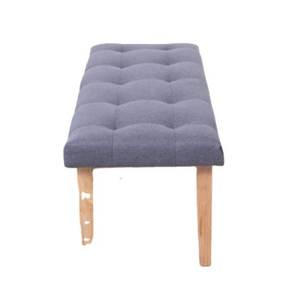 China Modern Hotel Bedroom Sets Tufted End Stool Upholstery Bed Bench for sale