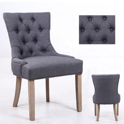 China Cooling Upholstered Dining Chairs Modern Design Modern Tufted High Back Dining Chair For Hotel for sale