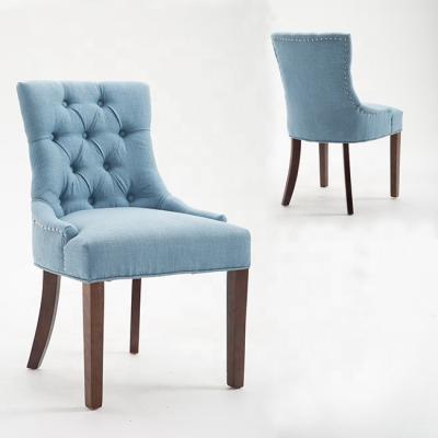 China Cooling Modern Tufted High Back Dining Chair For Hotel Upholstered Dining Chairs Modern Design Sillas De Dise Armchair For Restaurant for sale